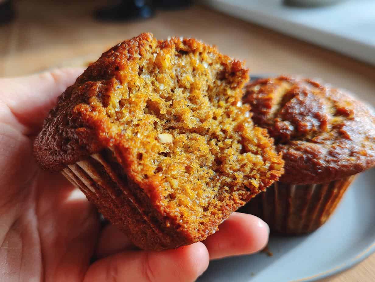 Bake 1 Dozen Healthy Pumpkin Banana Muffins, End Sadness