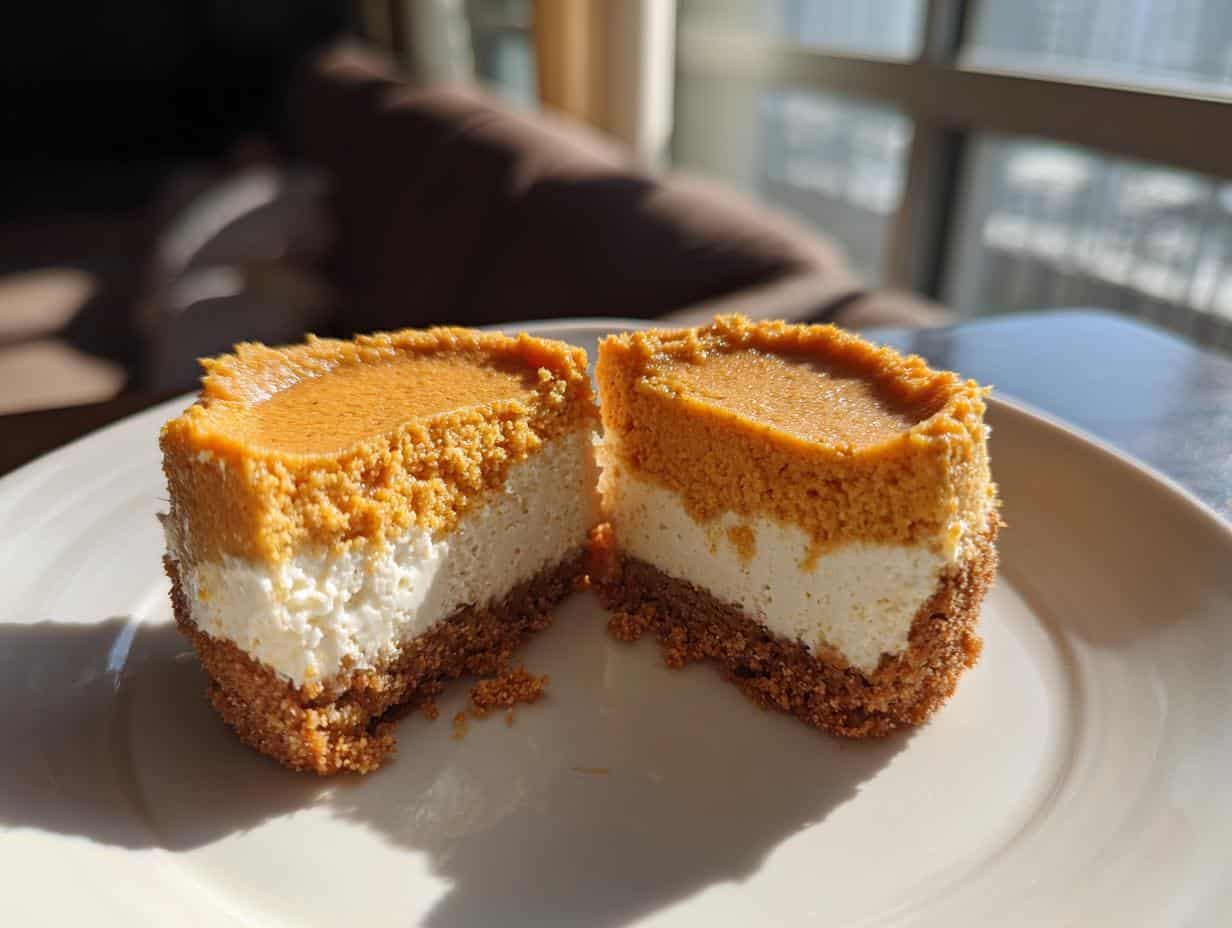 Devilish 20-Minute Healthy Pumpkin Cheesecakes