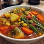Hearty Homemade Chunky Vegetable Soup for Fall - Healthy Fall Recipes