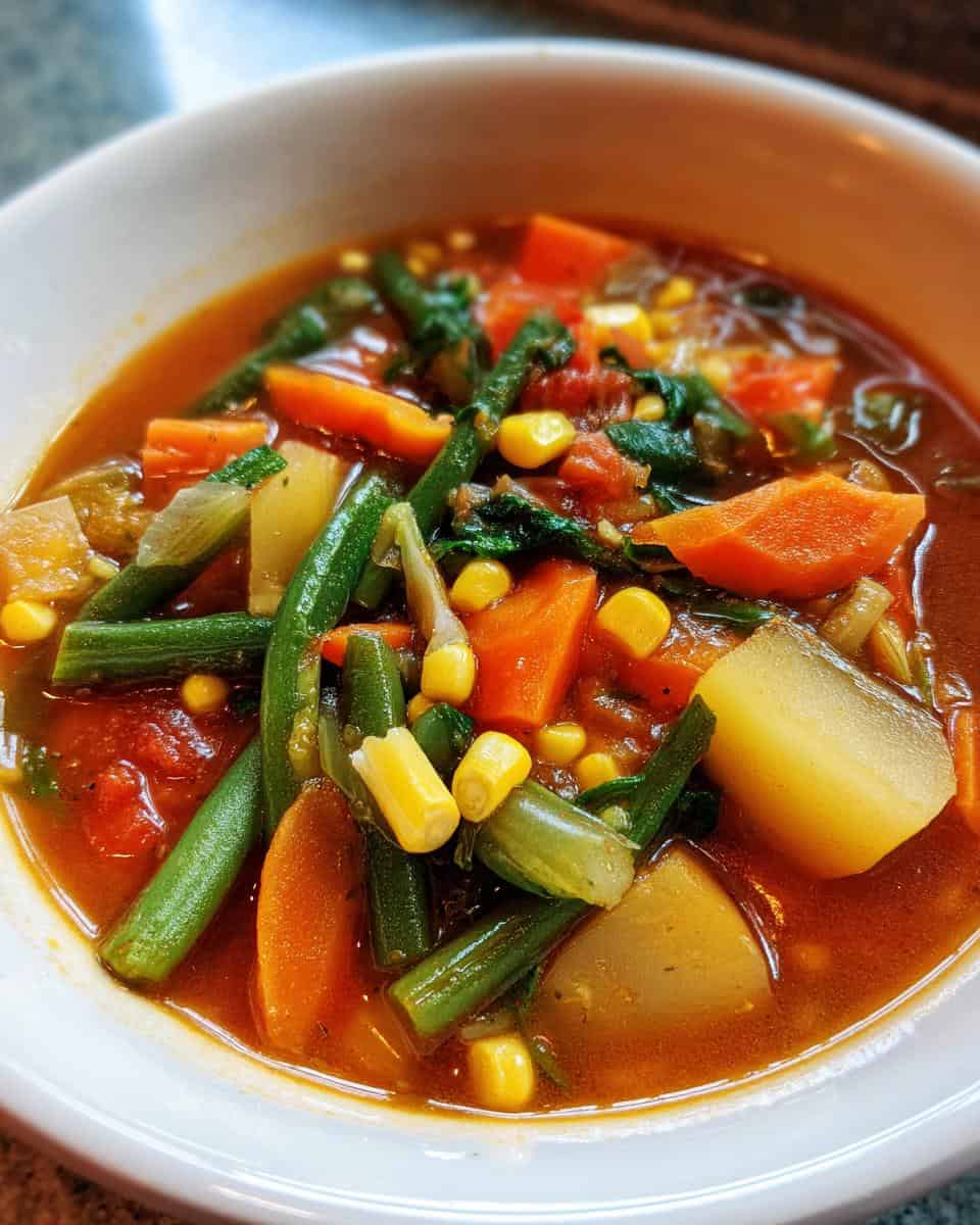 Hearty Homemade Chunky Vegetable Soup for Fall - Healthy Fall Recipes - detail 2
