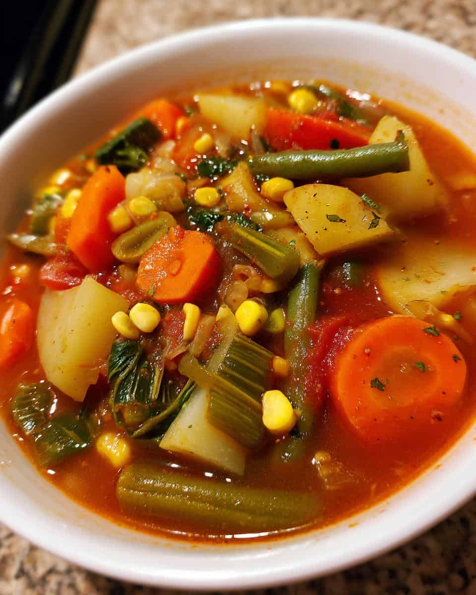 Hearty Homemade Chunky Vegetable Soup for Fall - Healthy Fall Recipes - detail 3