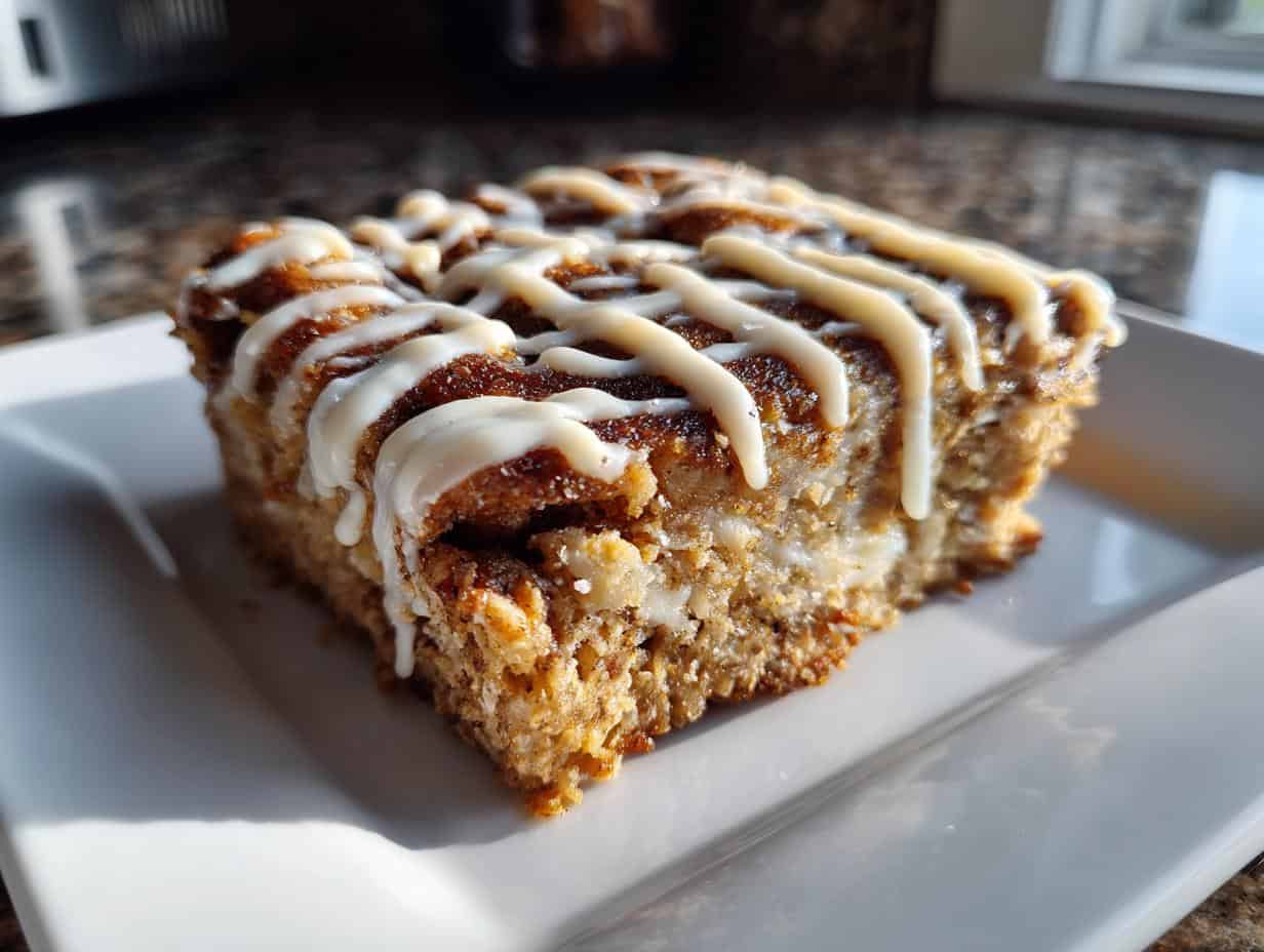 Bake Amazing High-Protein Cinnamon Roll Oatmeal in 30