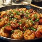 Honey Garlic Shrimp & Sausage Skillet (Ready in 25 Min!)