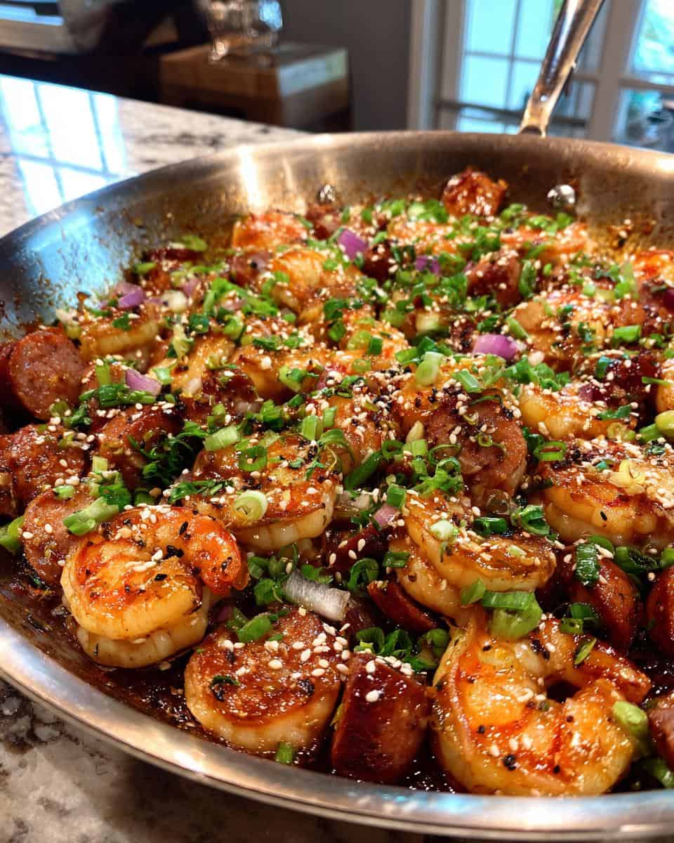 Honey Garlic Shrimp & Sausage Skillet (Ready in 25 Min!) - detail 2