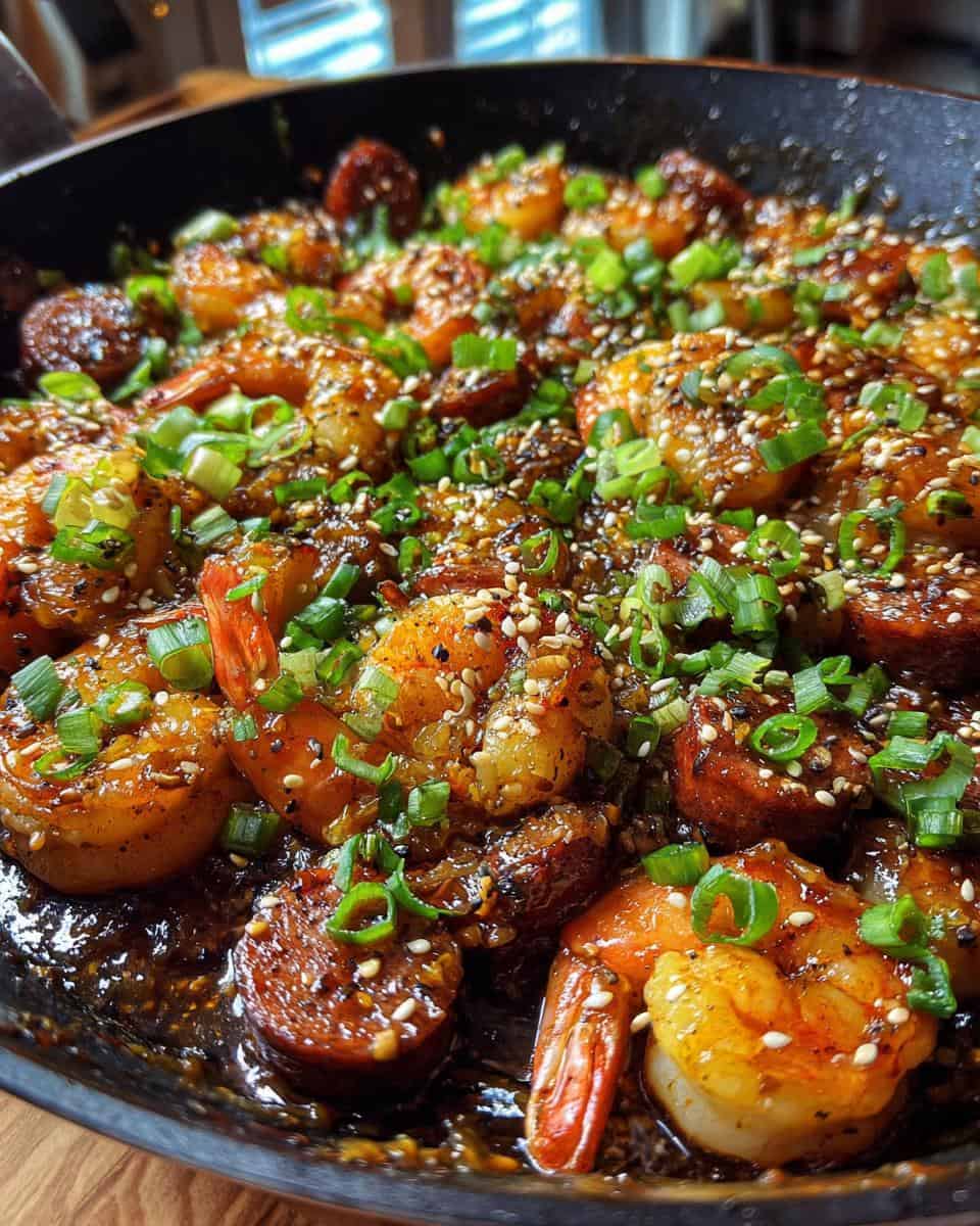 Honey Garlic Shrimp & Sausage Skillet (Ready in 25 Min!) - detail 3