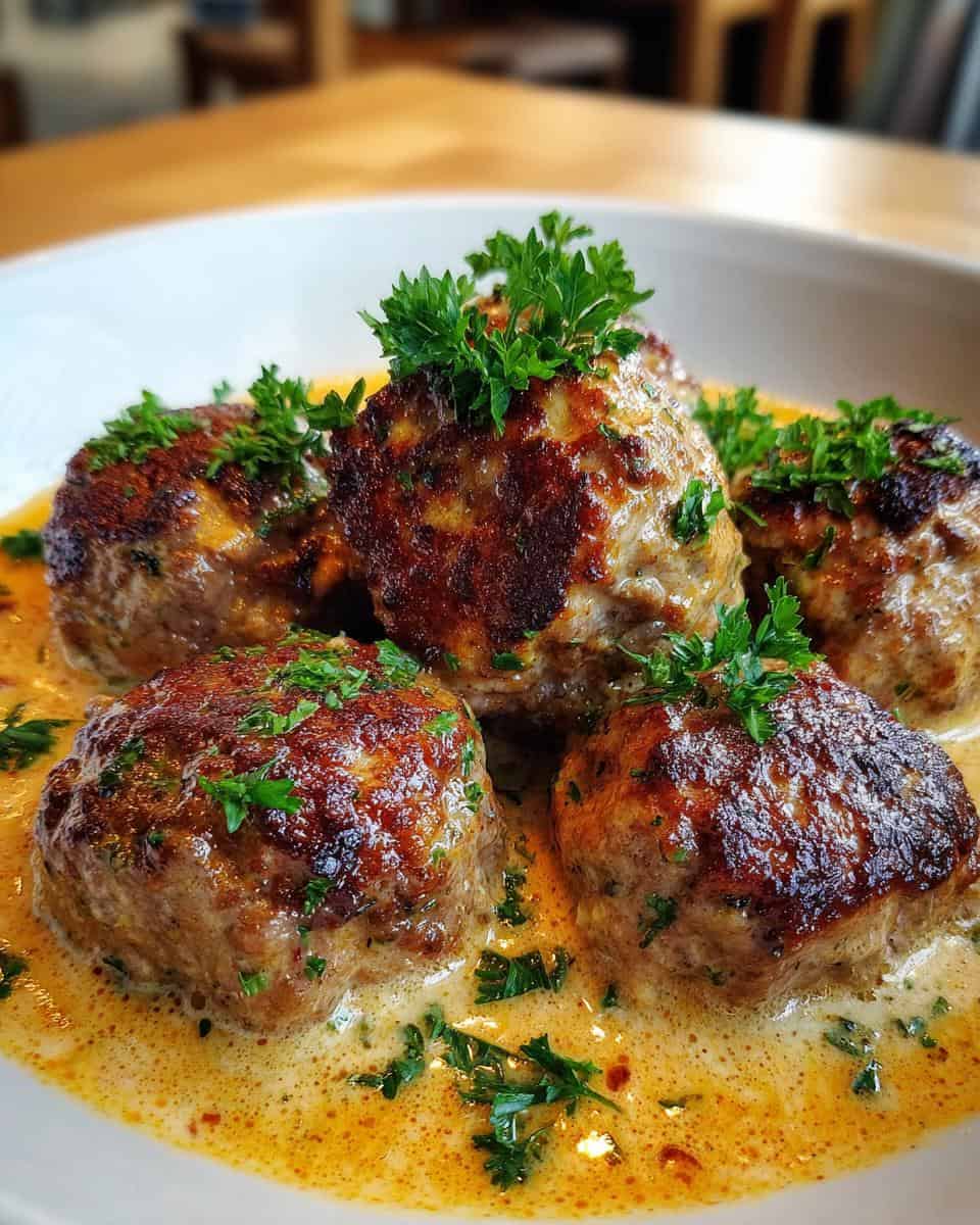 Keto Turkey Meatballs In A Creamy Sauce - detail 1