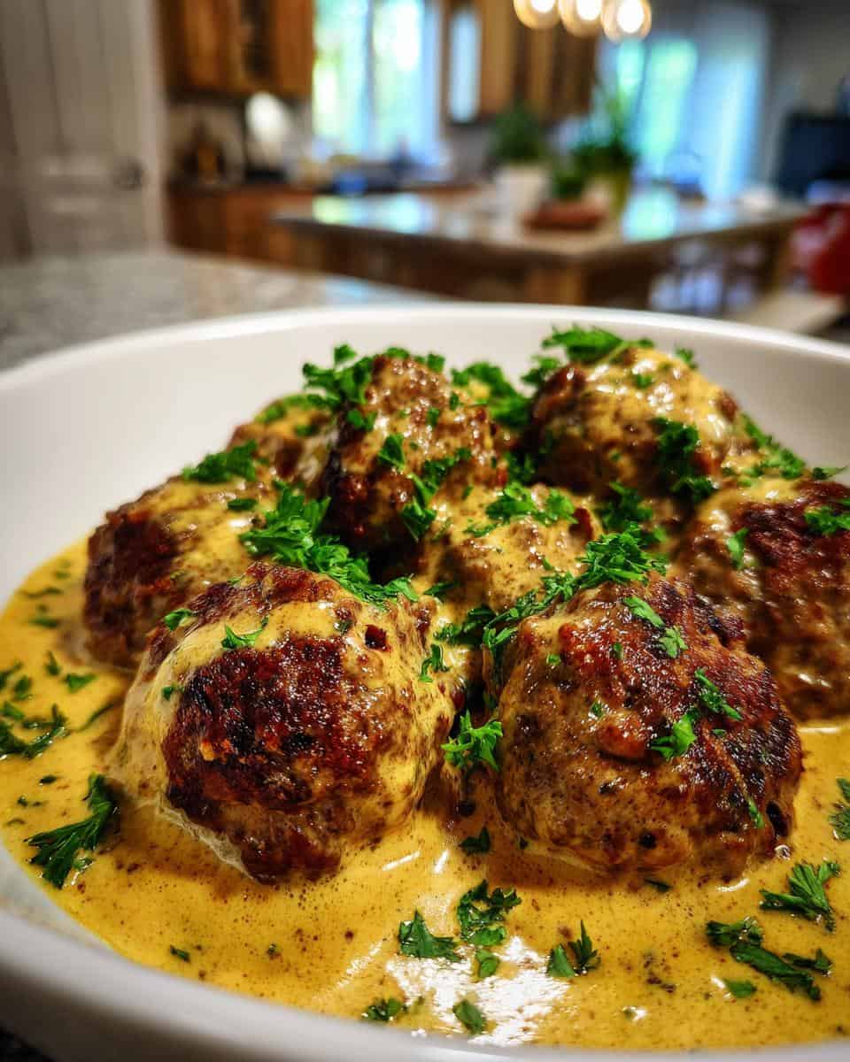 Keto Turkey Meatballs In A Creamy Sauce - detail 3