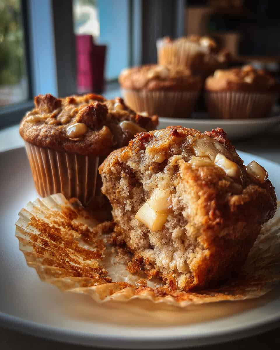 Maple Tahini Apple Muffins - detail 2