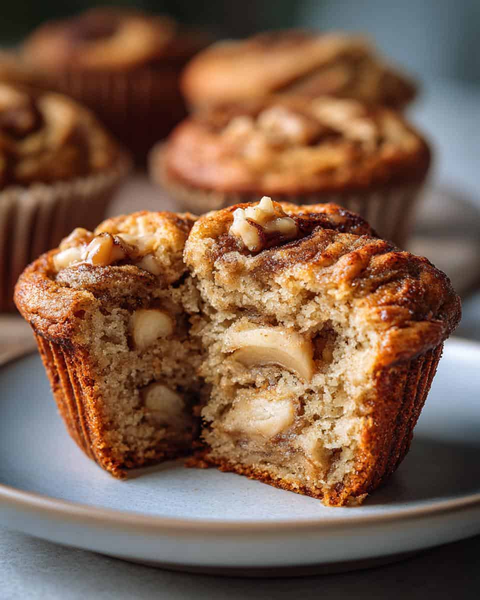 Maple Tahini Apple Muffins - detail 3