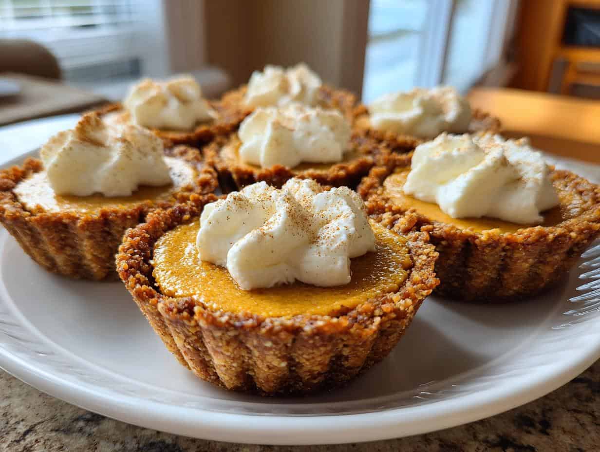 Savor 12 Divine Mini Pumpkin Pie Cups (Gluten-Free, Vegan)