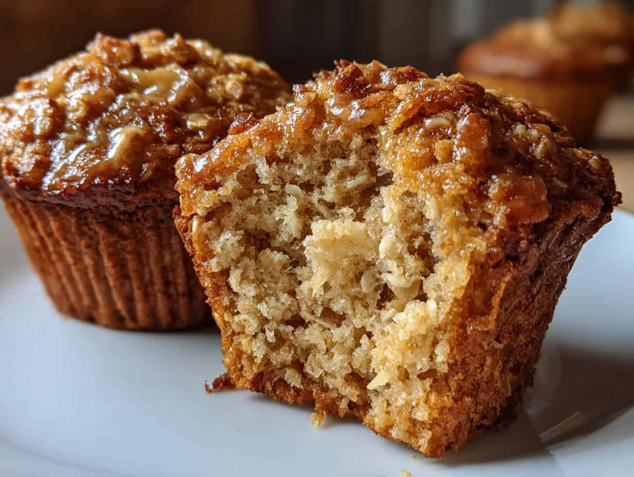 Bake Amazing Moist Applesauce Oatmeal Muffins in 20 Minutes