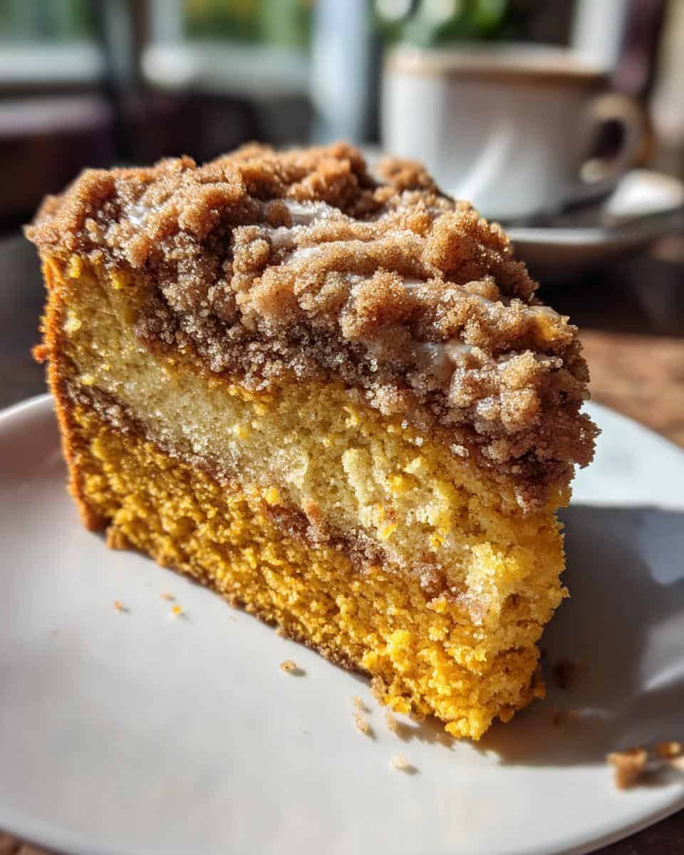 Pumpkin Coffee Cake with Streusel Topping - detail 2