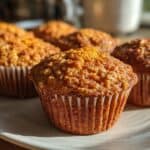 Pumpkin Oat Greek Yogurt Muffins