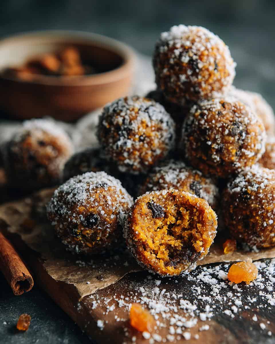 Pumpkin Protein Balls - Healthy Fall Snack Recipe - detail 2