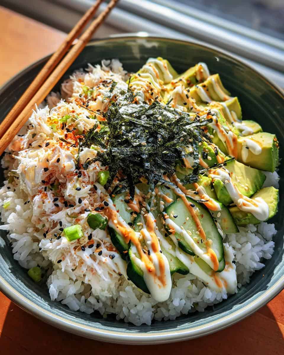 Quick California Sushi Bowl - detail 2