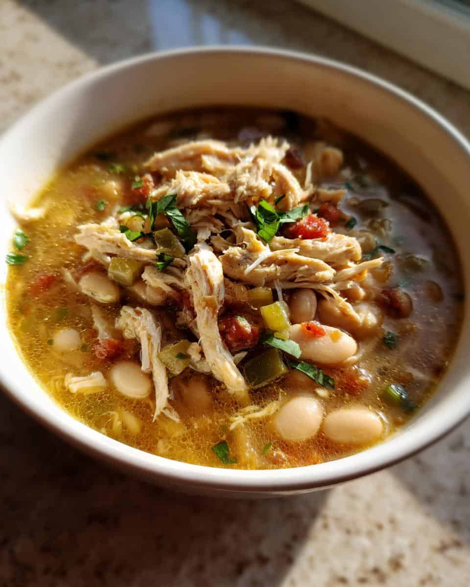 Slow Cooker Chicken and White Bean Chili - detail 1