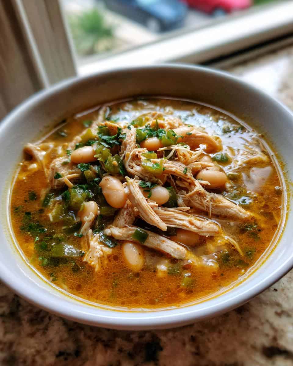 Slow Cooker Chicken and White Bean Chili - detail 2