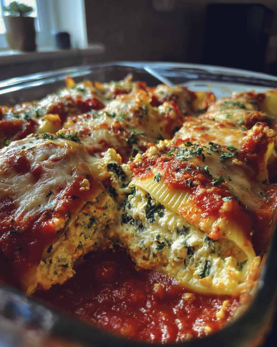 Spinach and Ricotta Stuffed Shells - detail 2
