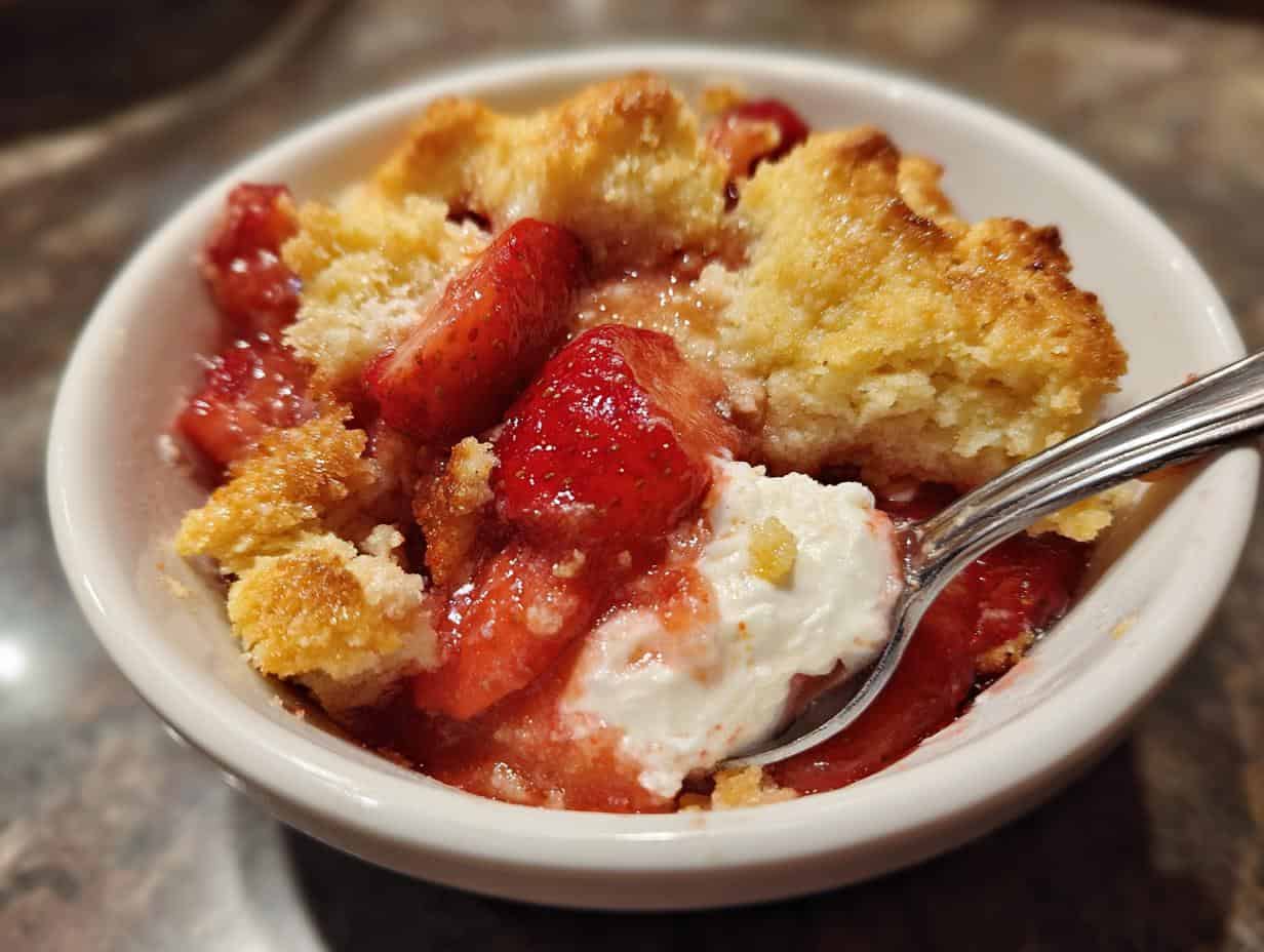 Irresistible Strawberry Cobbler in Just 15 Minutes