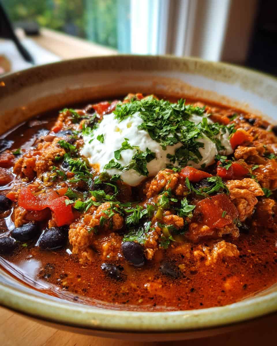 Turkey and Black Bean Chili - detail 1
