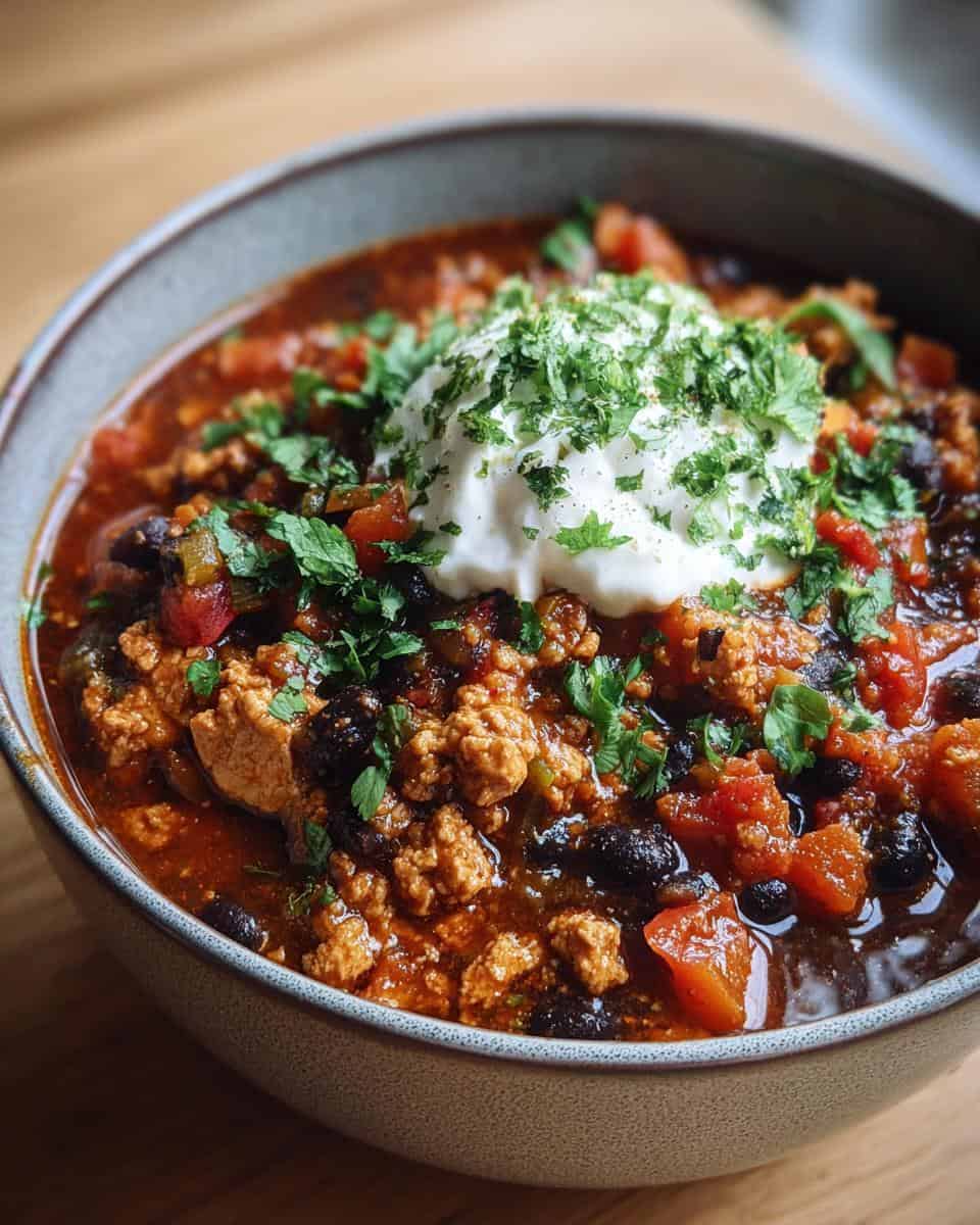 Turkey and Black Bean Chili - detail 3