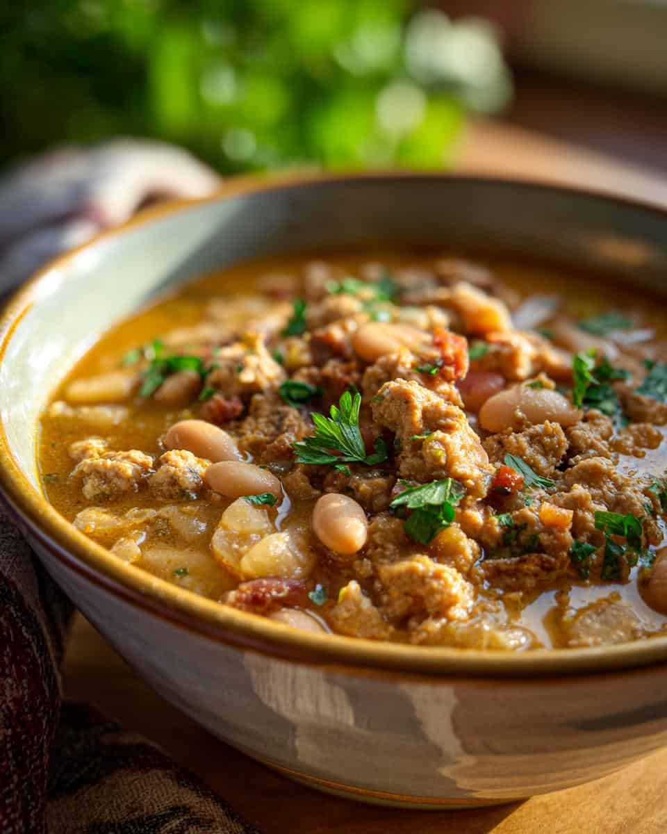 White Bean Pumpkin Turkey Chili - detail 1