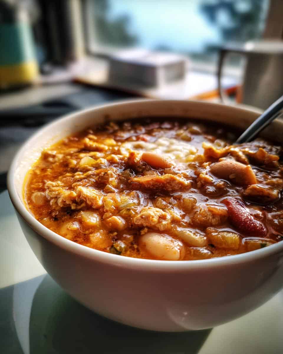 White Bean Pumpkin Turkey Chili - detail 2