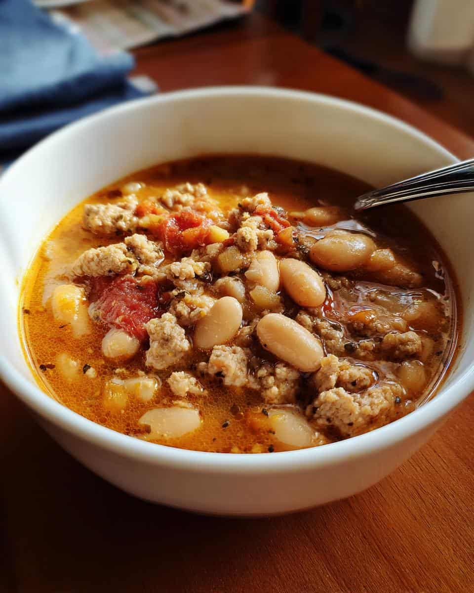White Bean Pumpkin Turkey Chili - detail 3