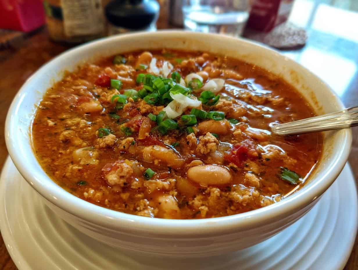 White Bean Pumpkin Turkey Chili