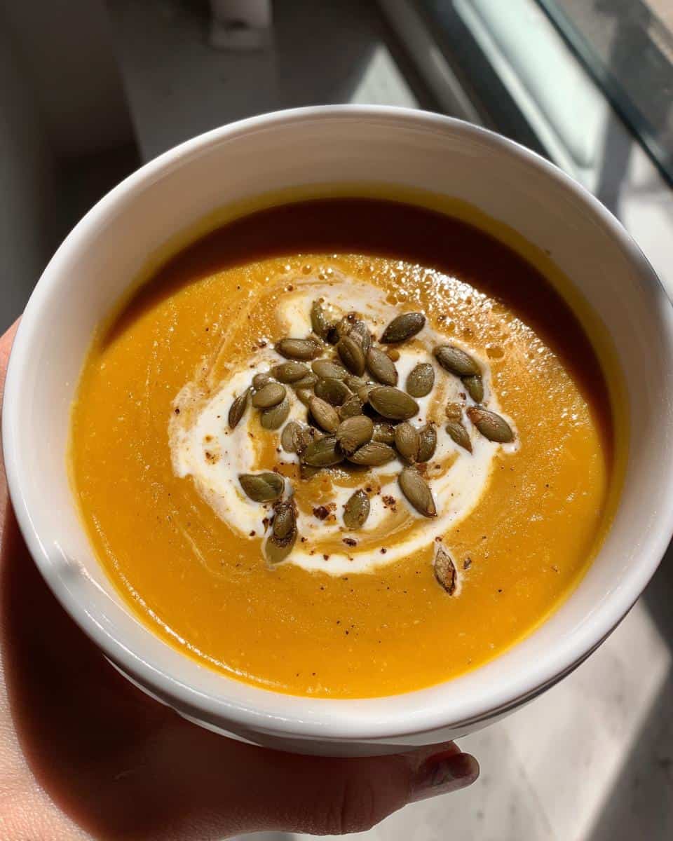 Air Fryer Butternut Squash Soup - detail 1