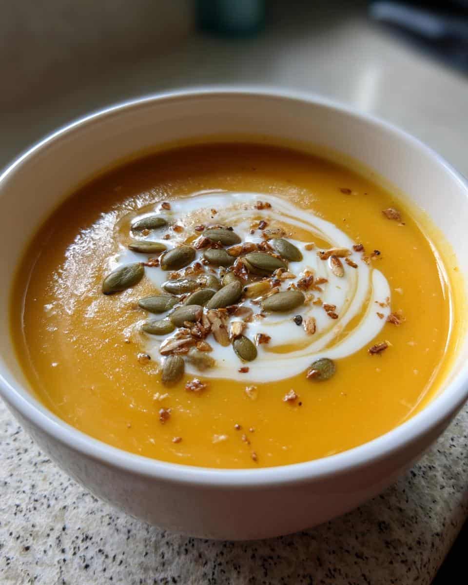 Air Fryer Butternut Squash Soup - detail 2