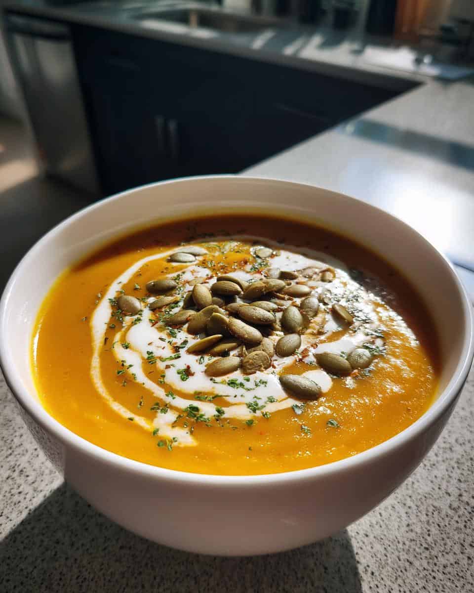 Air Fryer Butternut Squash Soup - detail 3