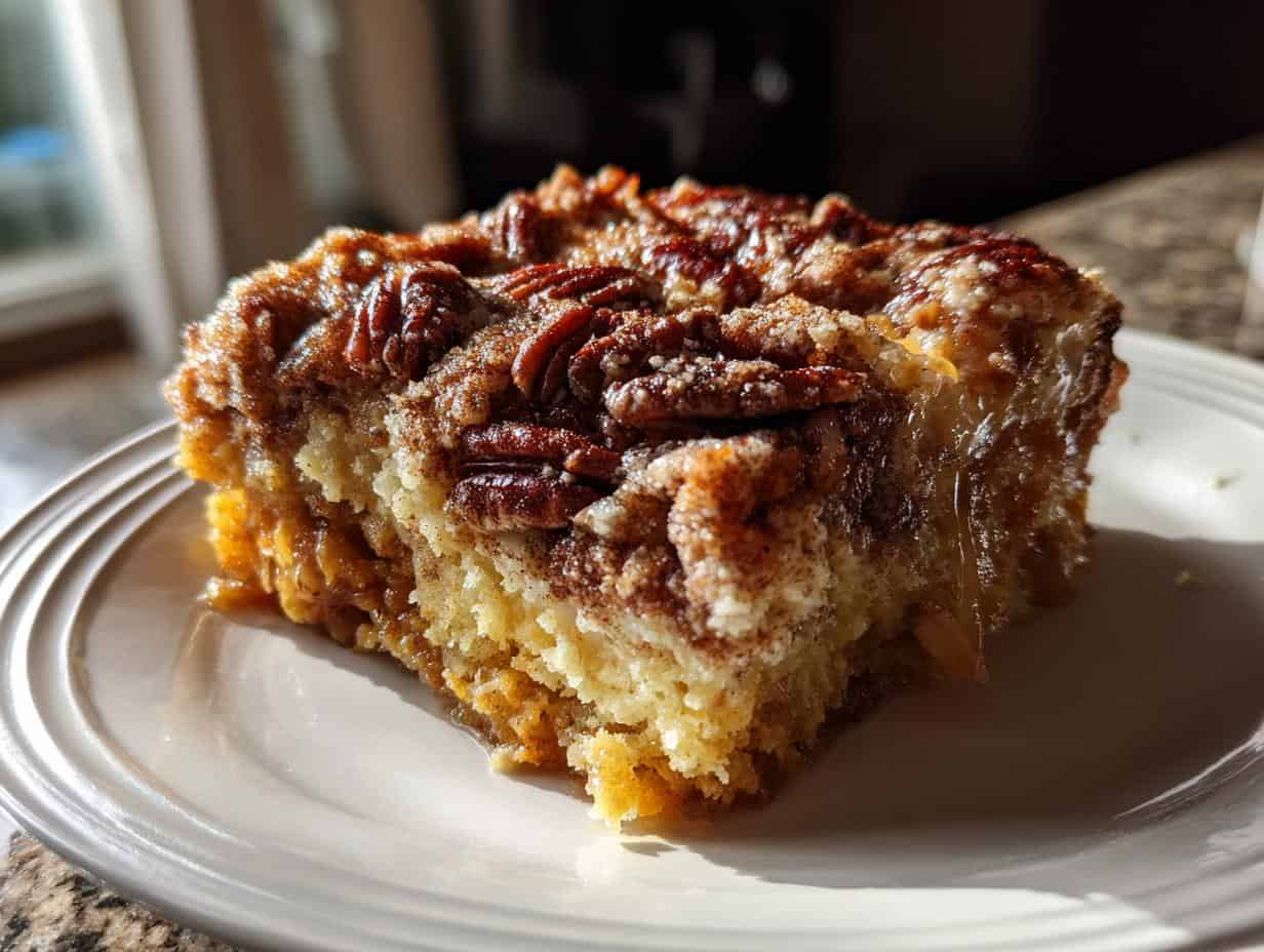 Autumn Pecan Potluck Dump Cake: Shockingly Easy