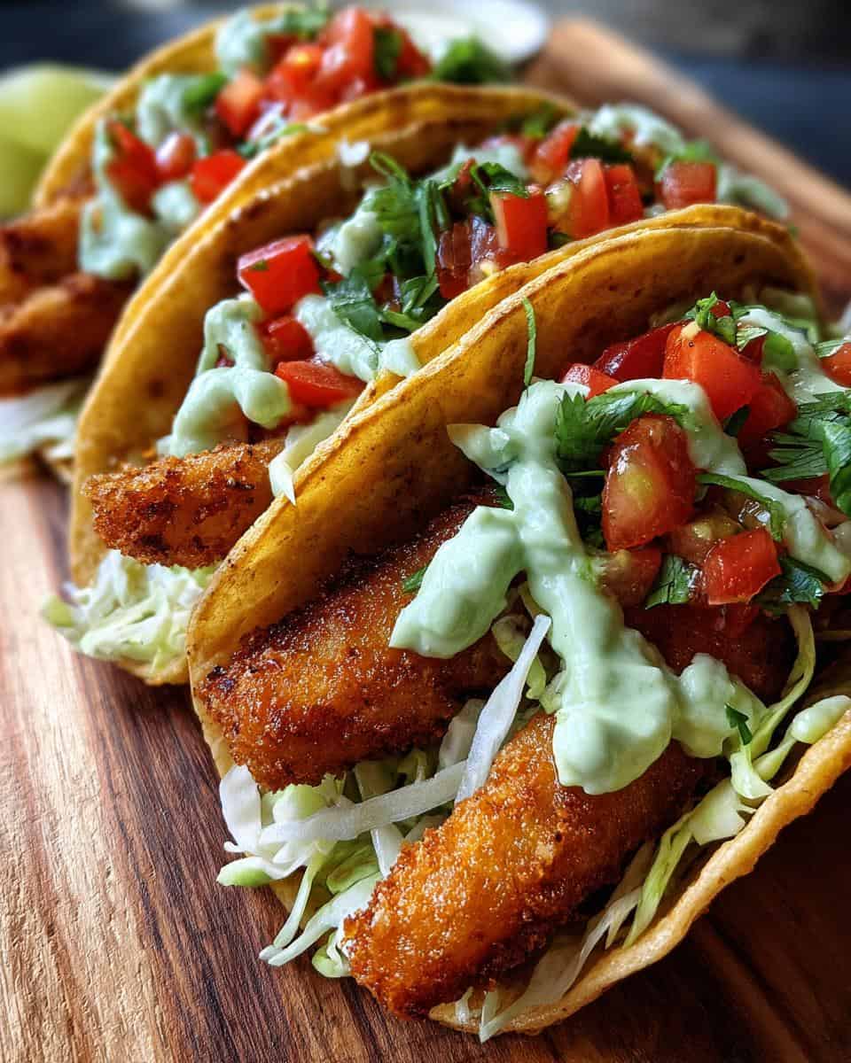 Baja Fish Tacos with Avocado Crema - detail 2