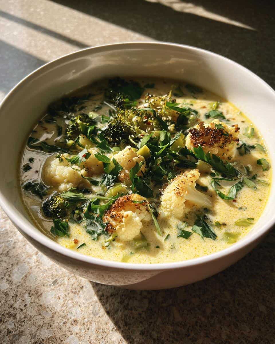 Creamiest Keto Vegetable Soup - detail 1