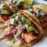 Crispy Salmon Tacos with Fresh Fish Slaw Recipe