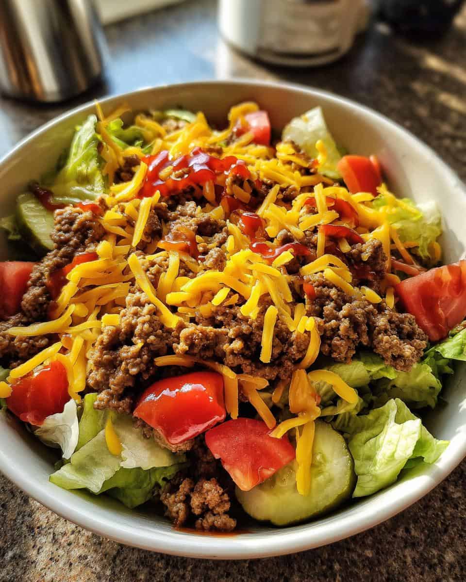 Easy Cheeseburger Salad Recipe - detail 1
