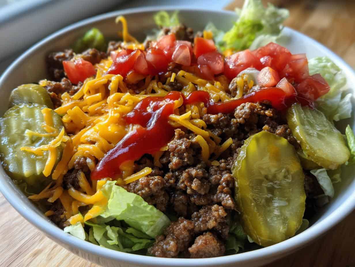 Easy Cheeseburger Salad Recipe