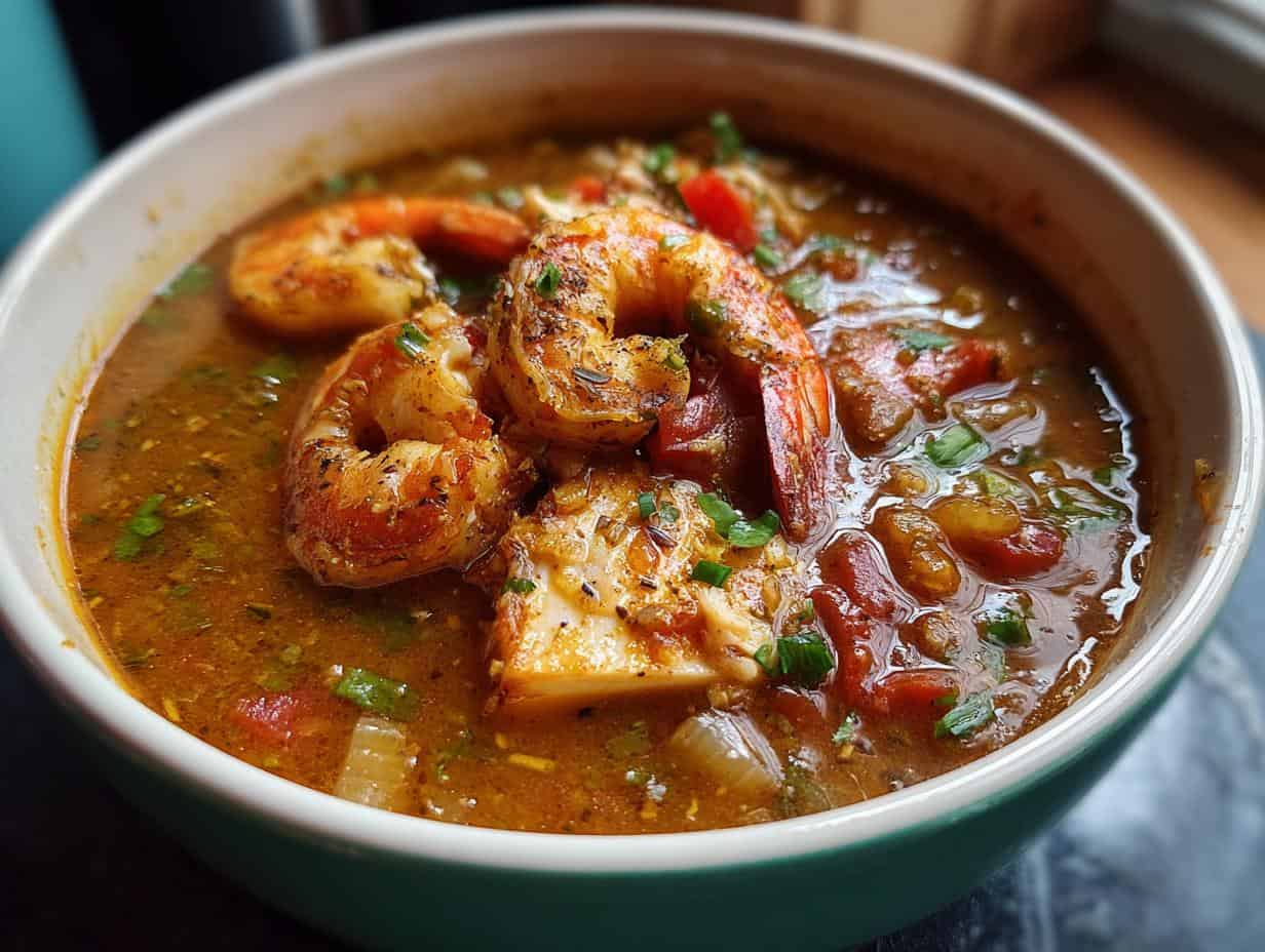 Easy Keto Gumbo with Crab & Shrimp in 30 Mins