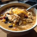 Easy Queso Chicken Chili - Soup Recipe