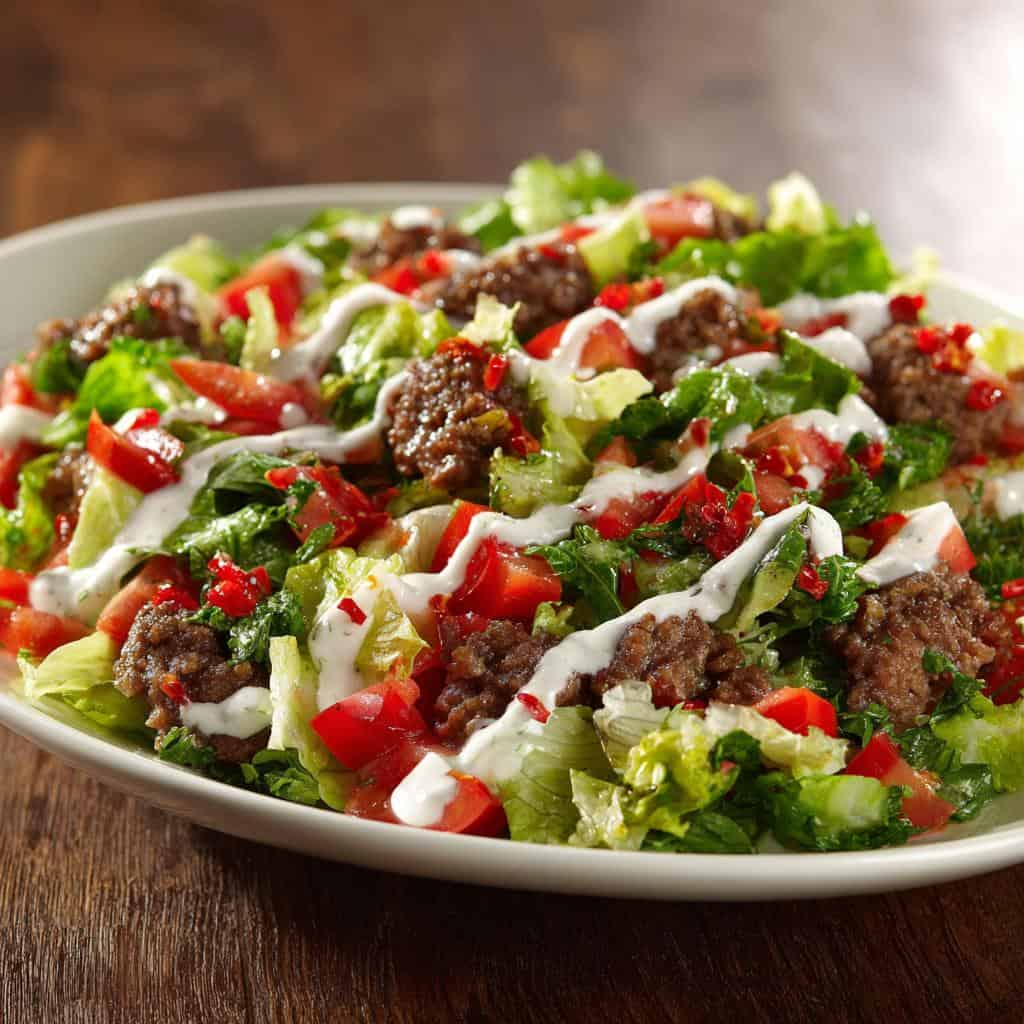 Fresh Hamburger Salad - detail 2