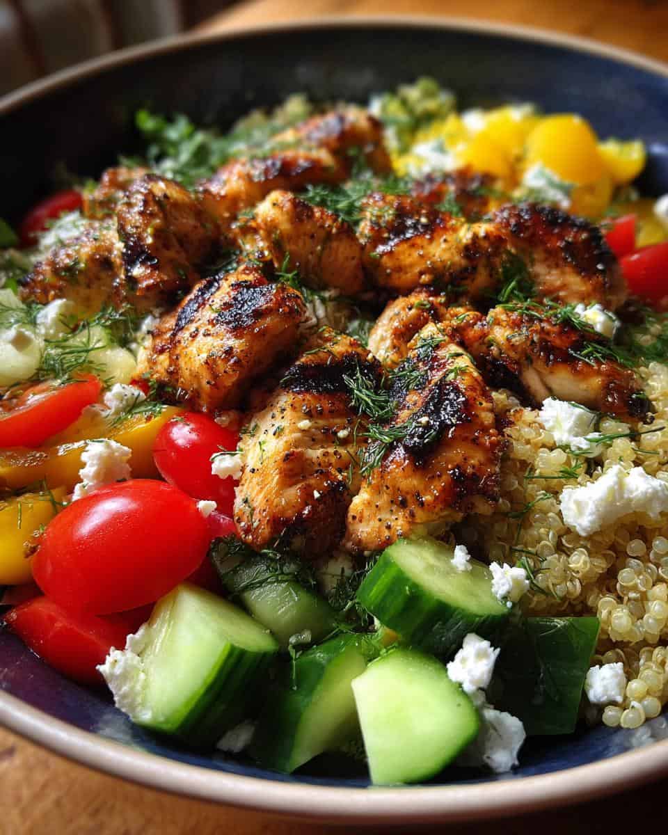 Grilled Lemon Herb Chicken Bowls - detail 1