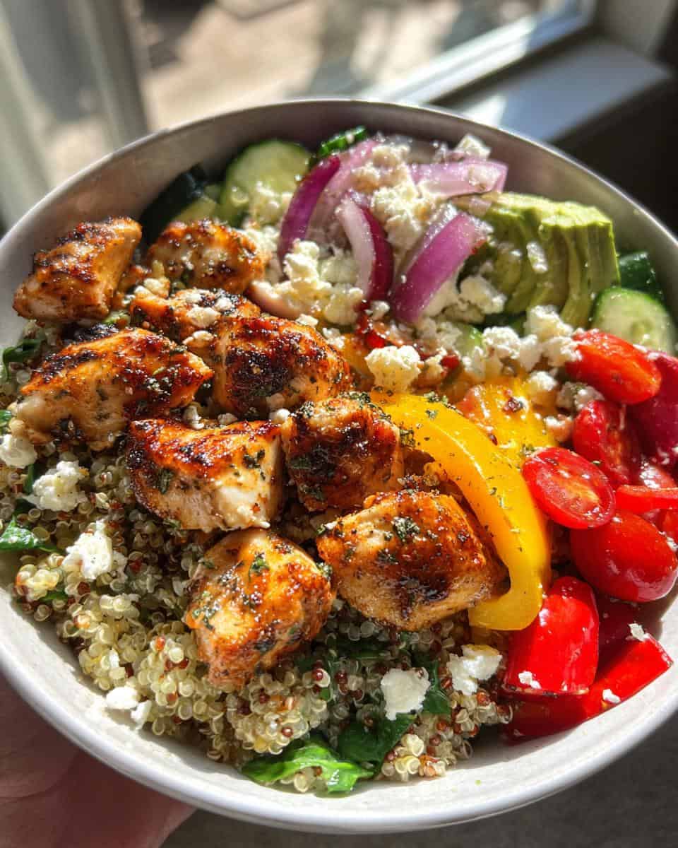 Grilled Lemon Herb Chicken Bowls - detail 3