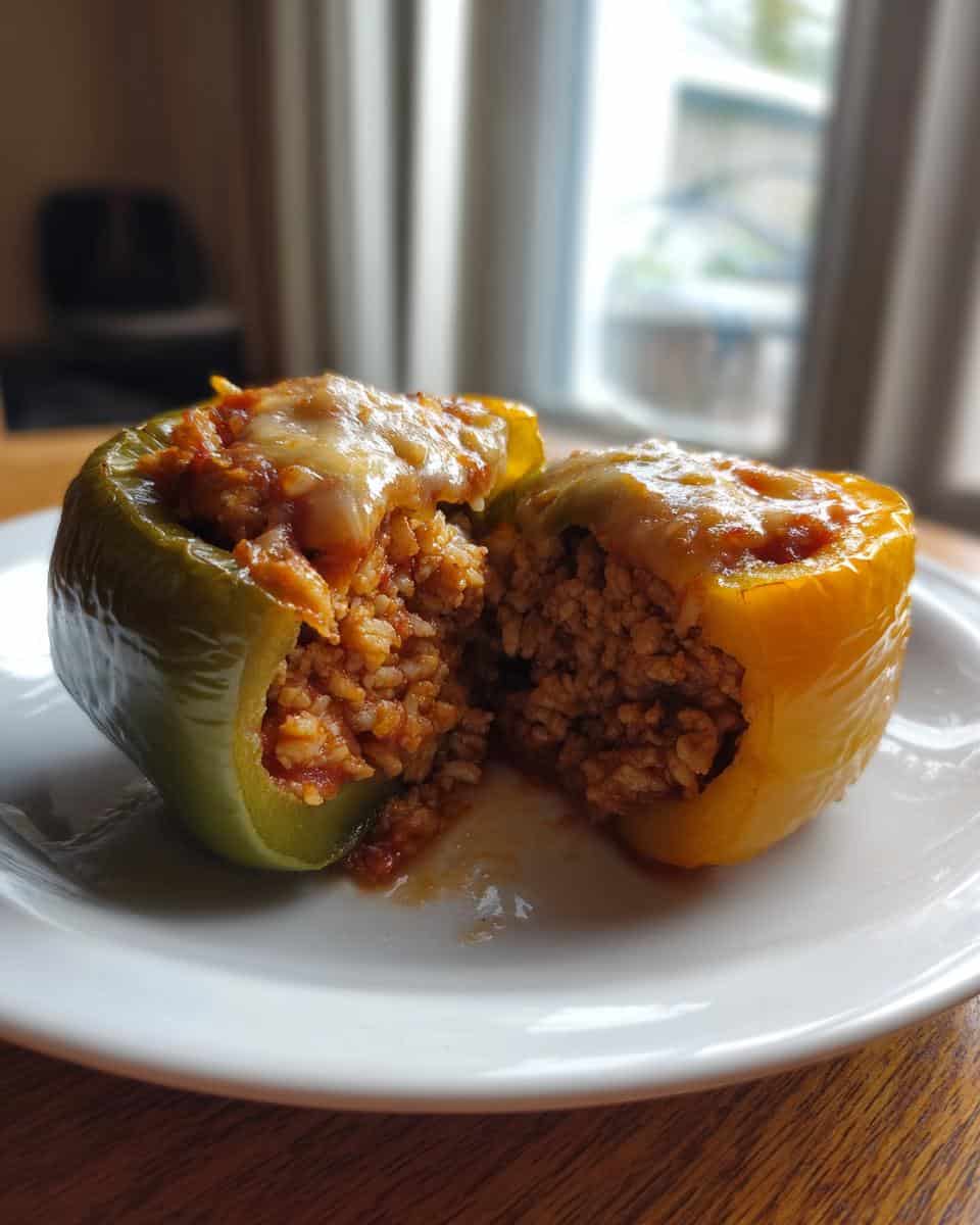 Ground turkey stuffed peppers - detail 3