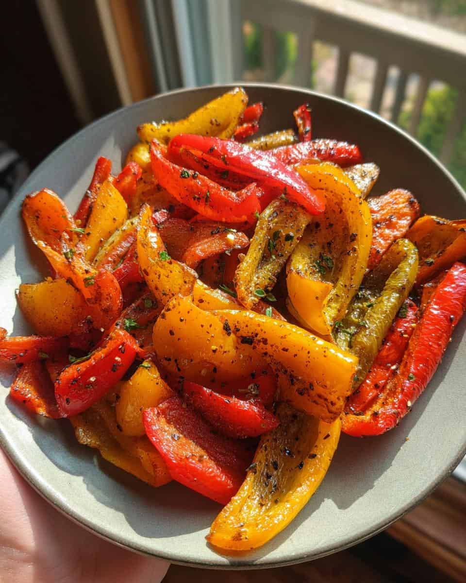 Healthy Air Fryer Peppers for Dinner - detail 1