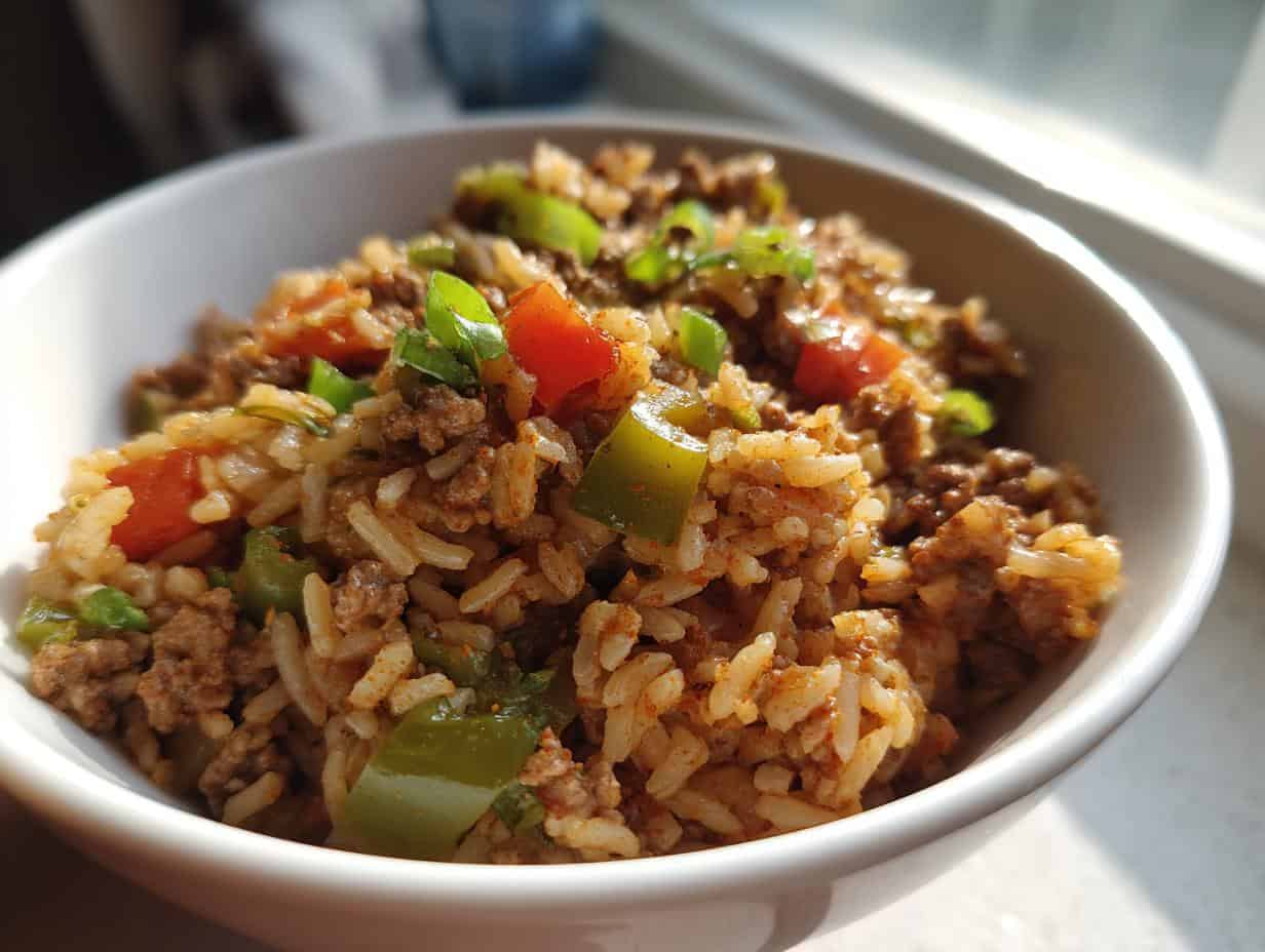 Healthy Dirty Rice: Ridiculously Good in Just 1 Hour