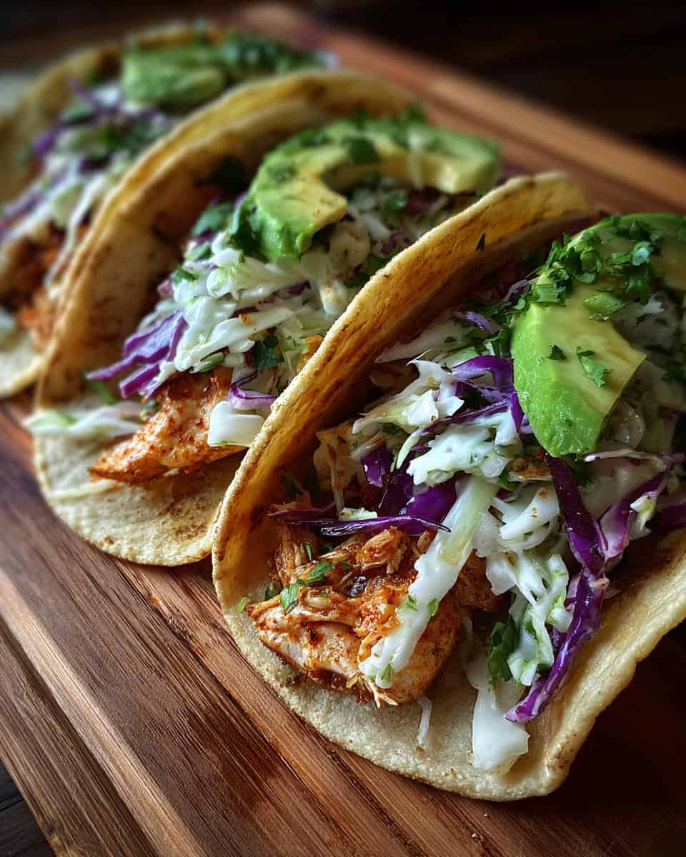 Healthy Tilapia Fish Tacos with Fresh Slaw - detail 2