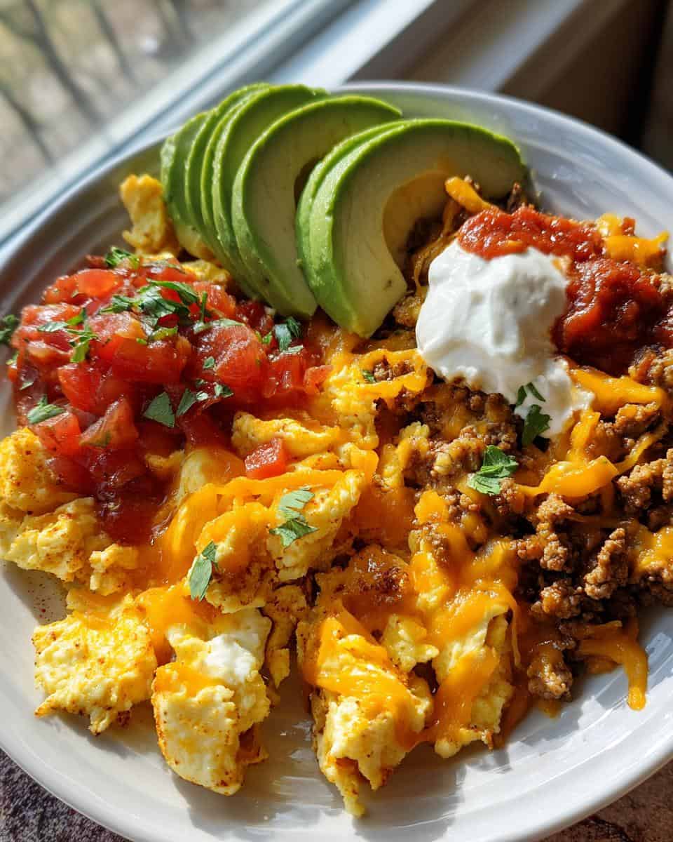 Hearty Taco Scramble with Ground Beef and Eggs - detail 2