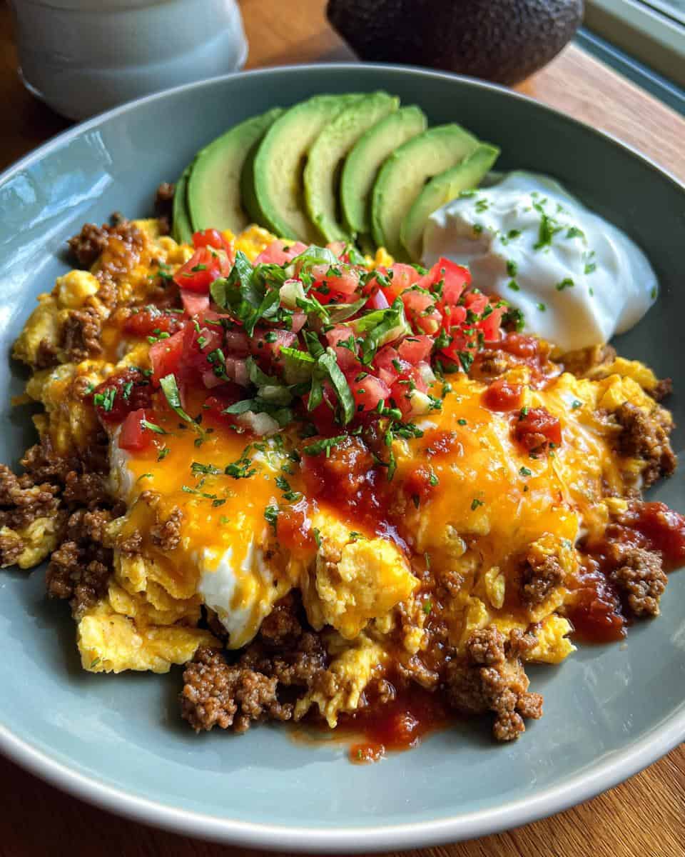 Hearty Taco Scramble with Ground Beef and Eggs - detail 3