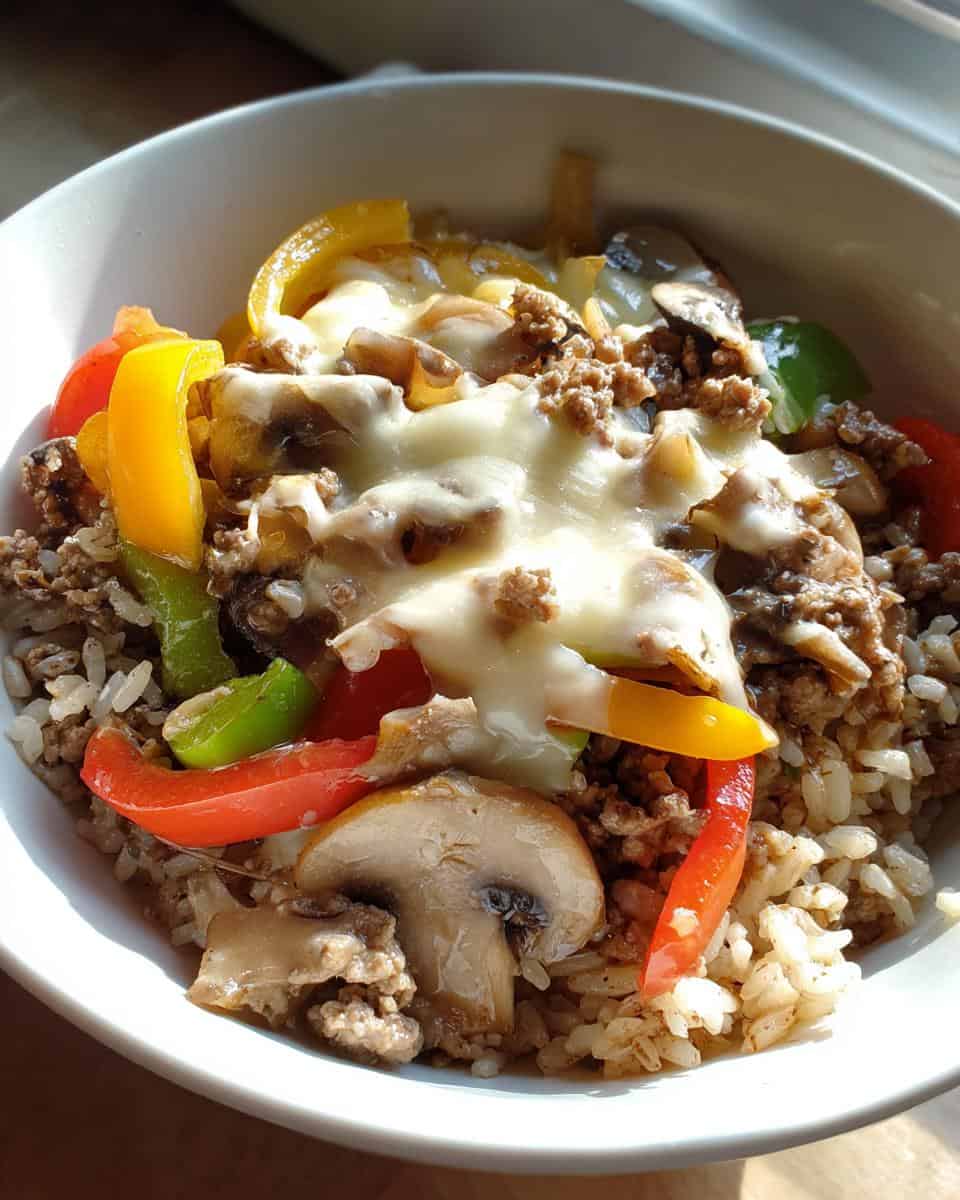 High Protein Philly Cheesesteak Rice Bowls Recipe - detail 1